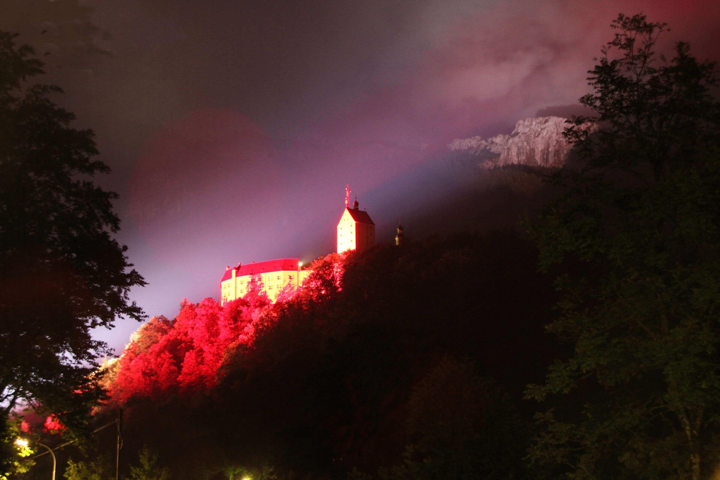 Beleuchtung Burg